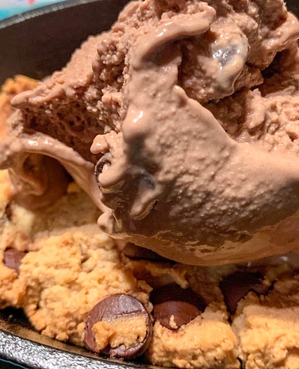 Dairy free and sugar free chocolate ice cream 