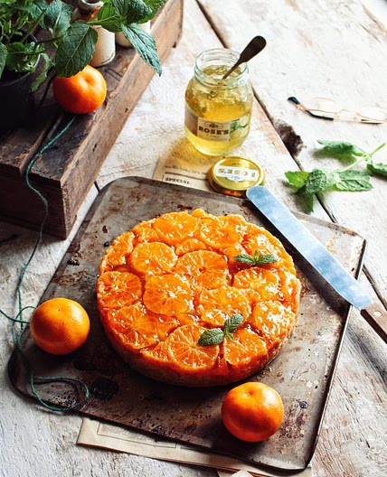 Mandarin Upside Down Cake - Avant-Garde Vegan