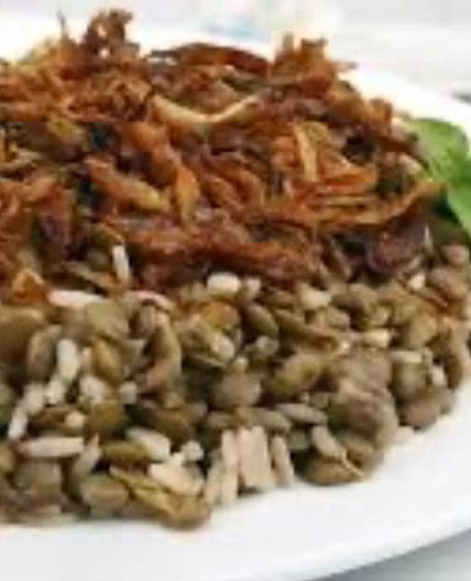 Mdardara / Lentils and Rice With Caramelized Onions / مدردرة