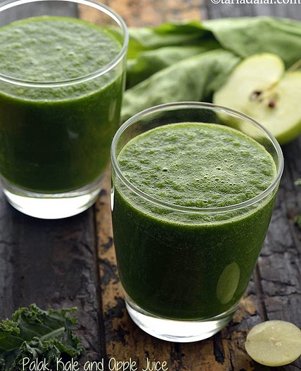 Palak, Kale and Apple Juice