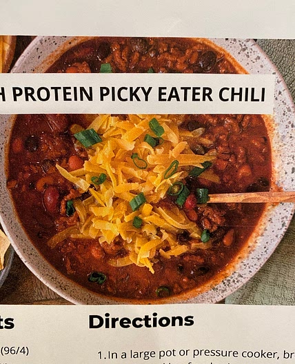 HIGH PROTEIN PICKY EATER CHILI