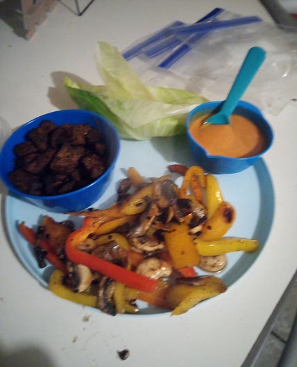 Cabbage fajita wraps