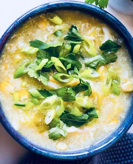 Sweet Corn Soup (Vegan)  شوربة الذرة 