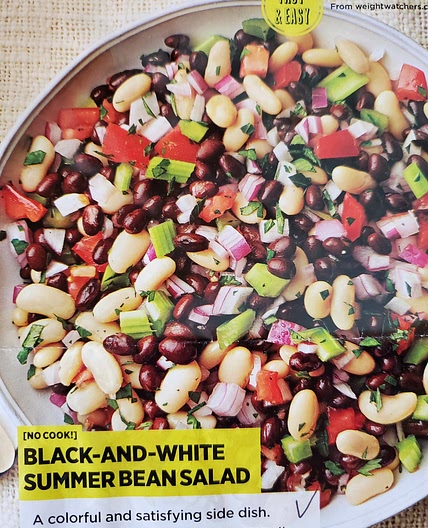 Black and White Summer Bean Salad
