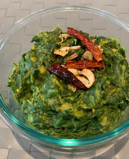 Spinach bhaaji