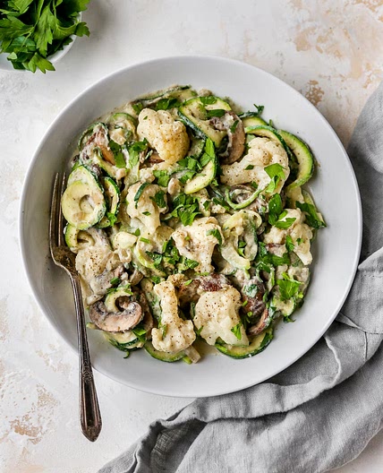 Zucchini Noodle Fettuccine