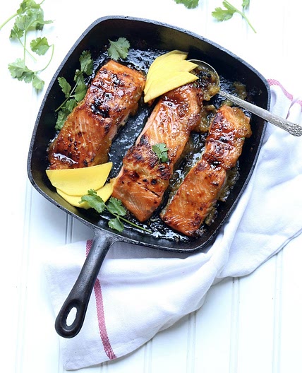 Mango Glazed Alaska Salmon