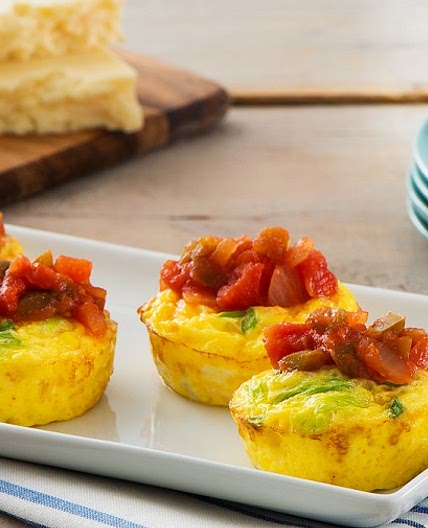 Muffin Tin Frittatas with Salsa