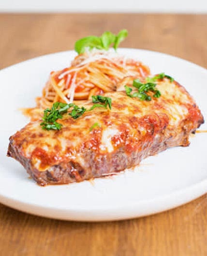 Grilled Steak Parmesan