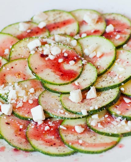 Salade de courgettes au fromage feta