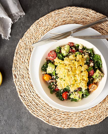 Salade de quinoa et de chou frisé