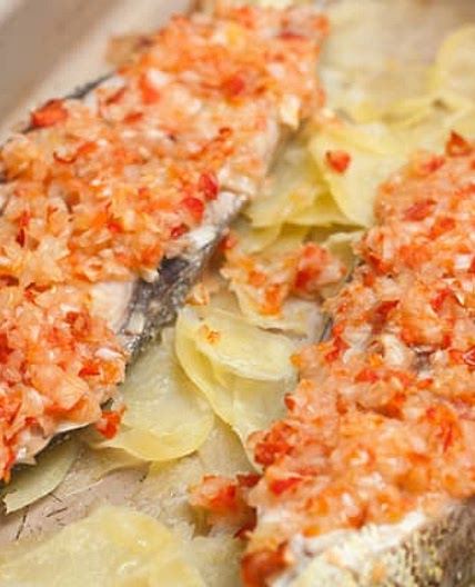 Receta de pescado sudado al horno