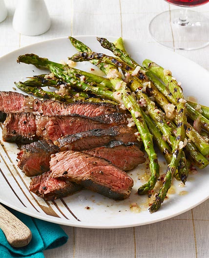 Grilled Sirloin & Asparagus