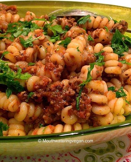 Fusilli Salsa Ricca - Mouthwatering Vegan