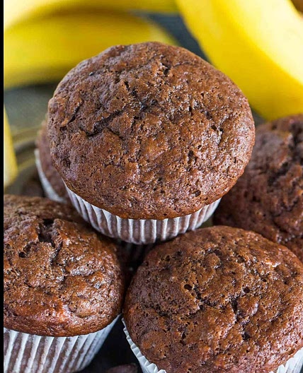 Chocolate Banana Muffins