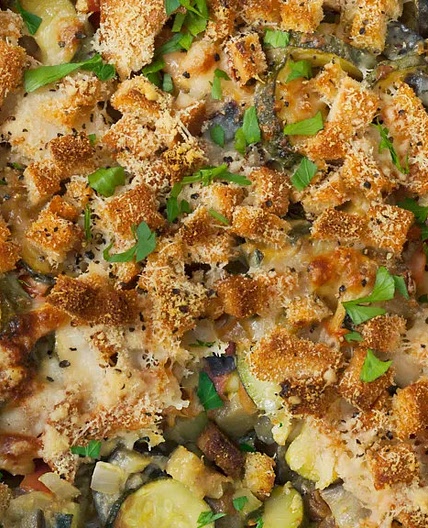 Crumble de légumes d'été