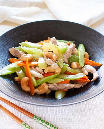 Fried Chicken with Celery