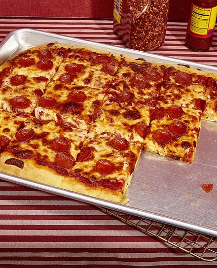 Sheet Pan Pepperoni Pizza Recipe