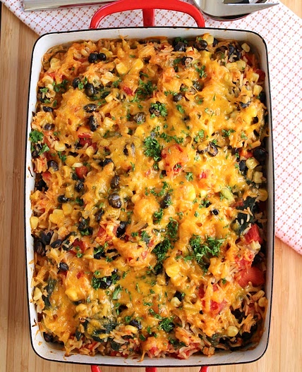 Rice and Black Bean Casserole