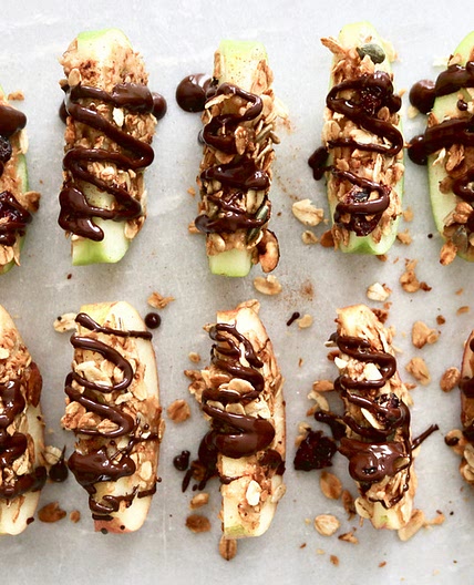 Nutty Granola Apple Bites