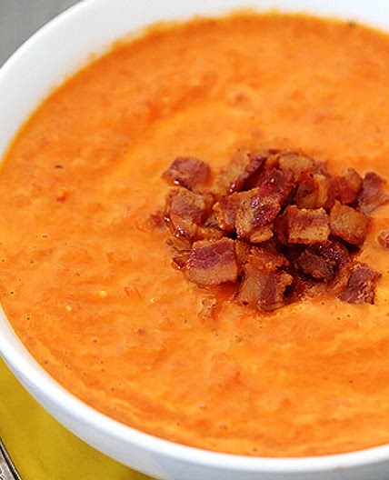 Roasted Tomato Bacon Soup