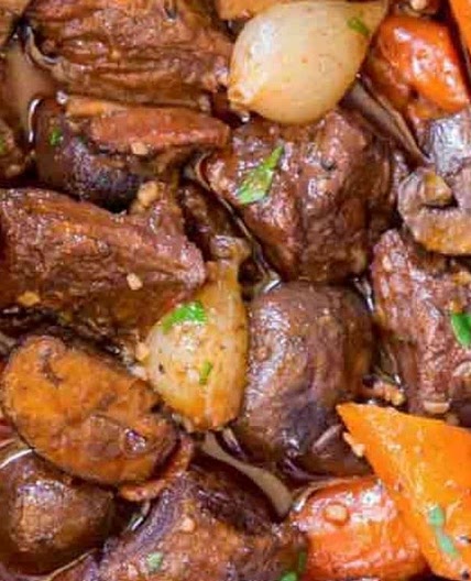 Slow Cooker Beef Bourguignon