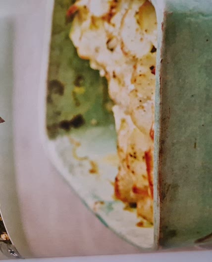 Spinach feta and potato bake 