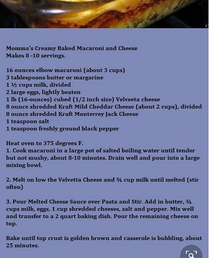 Baked macaroni and cheese