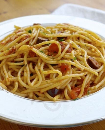Spaghetti alla Puttanesca. One of the Healthiest Pasta Dishes You Can Eat