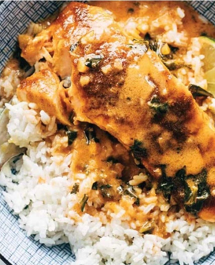 Coconut curry Salmon