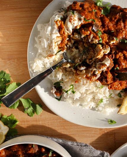 Eggplant Lentil Curry