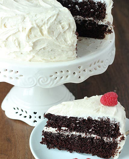 The Best Chocolate Cake with Whipped Vanilla Buttercream
