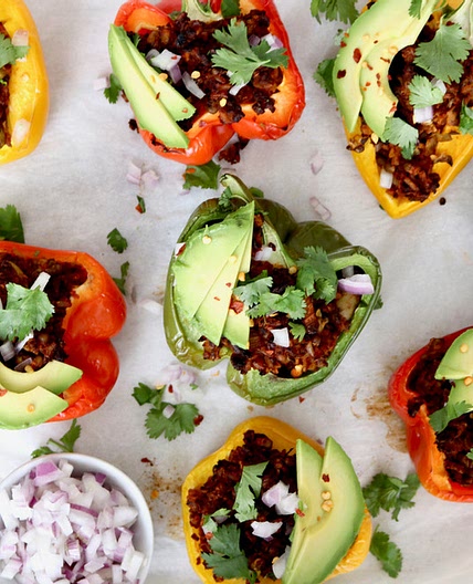 Protein-packed Vegan Stuffed Bell Peppers
