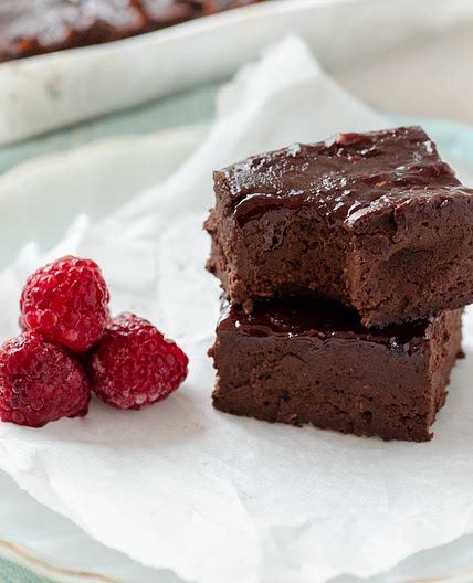 Raspberry Fudgy Brownies