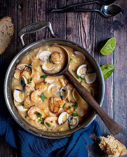 Viet Cajun Seafood Chowder