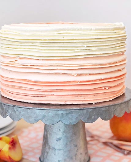 Peaches and Cream Cake