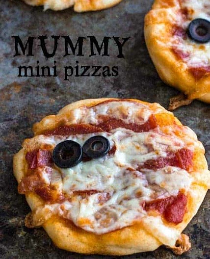 Mummy Mini Pizzas