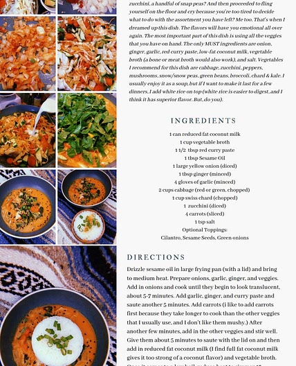 VEGGIE RED CURRY SOUP