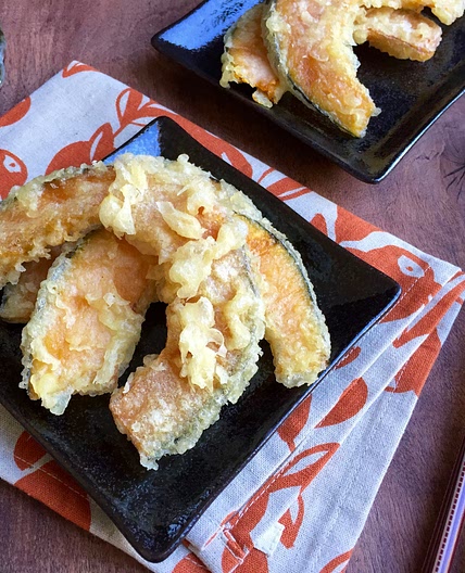 Light and Sweet Kabocha Squash Tempura Appetizer