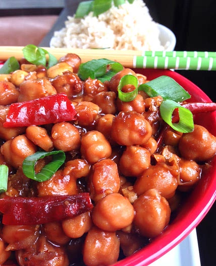 Spicy Vegan Szechuan Chickpeas