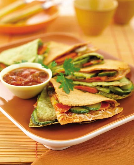 Slim Down Veggie Quesadilas