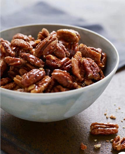 Sweet, Spicy, & Salty Candied Pecans