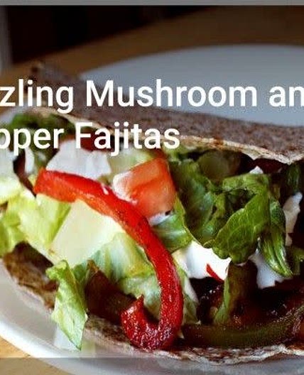 Sizzling Mushroom and Peper Fajitas