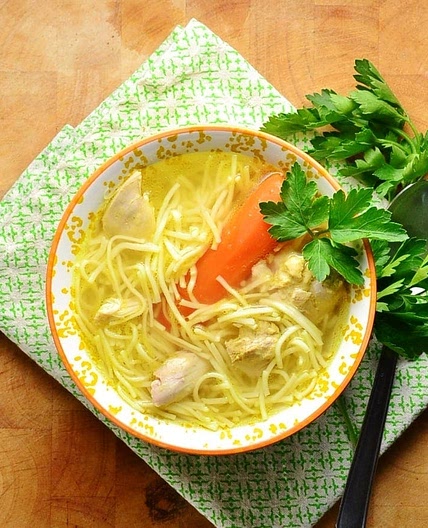 Polish Chicken Noodle Soup (Rosol)
