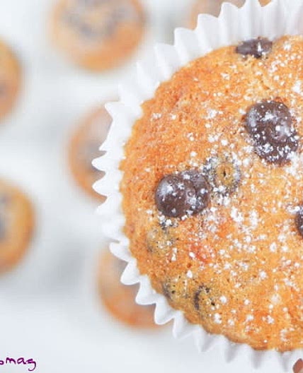 Chocolate chip banana muffins - Vegan Recipe