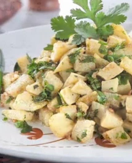 Traditional Lebanese Potato Salad سلطة بطاطا