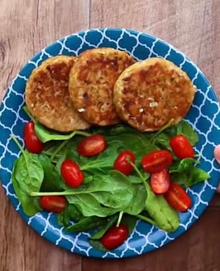 Dinner: tuna patties