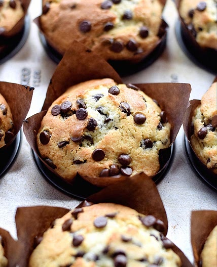 Amazing Chocolate Chip Muffins + Video | Truffles and Trends
