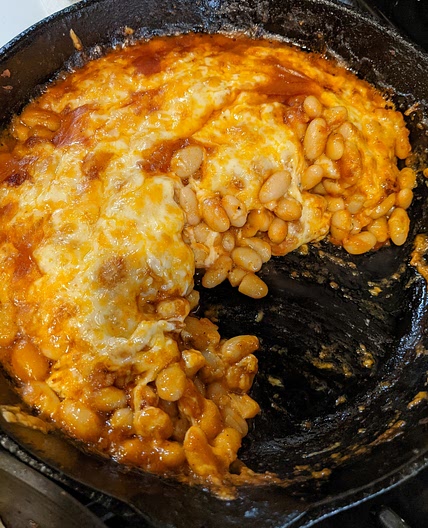 Cheesy White Bean Tomato Bake