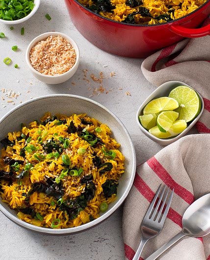 One Pot Turmeric Coconut Rice